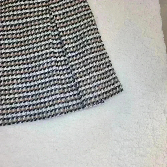 Talbots Skirt Womens 12 P Brown Black Houndstooth Wool Pleated School Girl Lined - Picture 5 of 15
